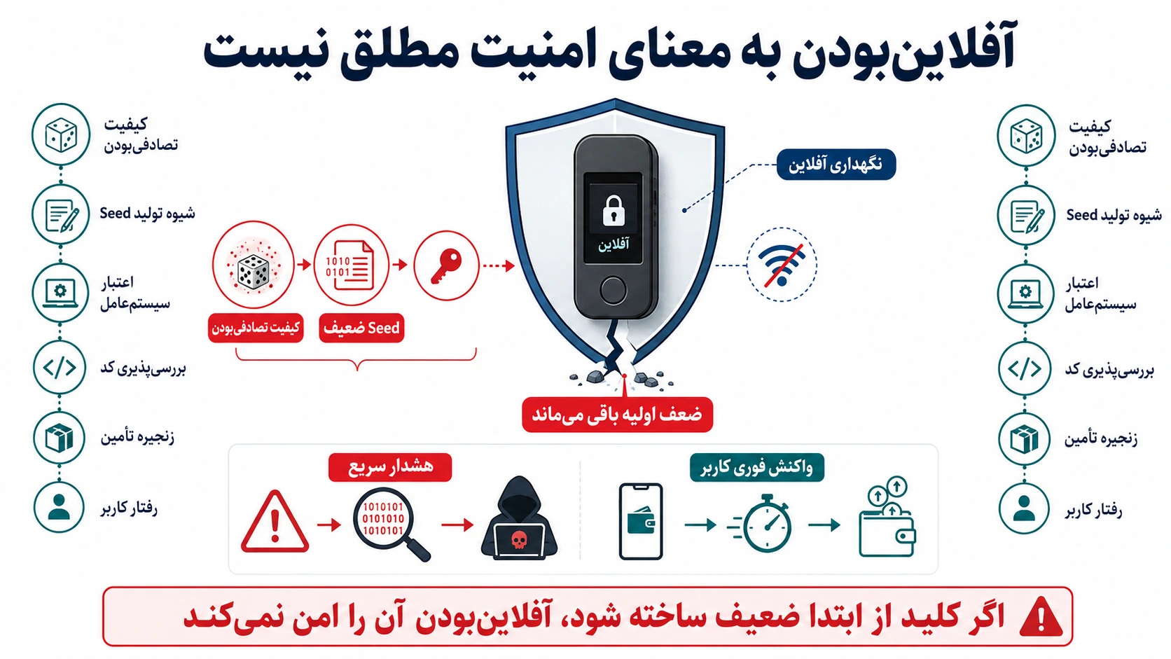 آفلاینبودن به معنای امنیت مطلق نیست