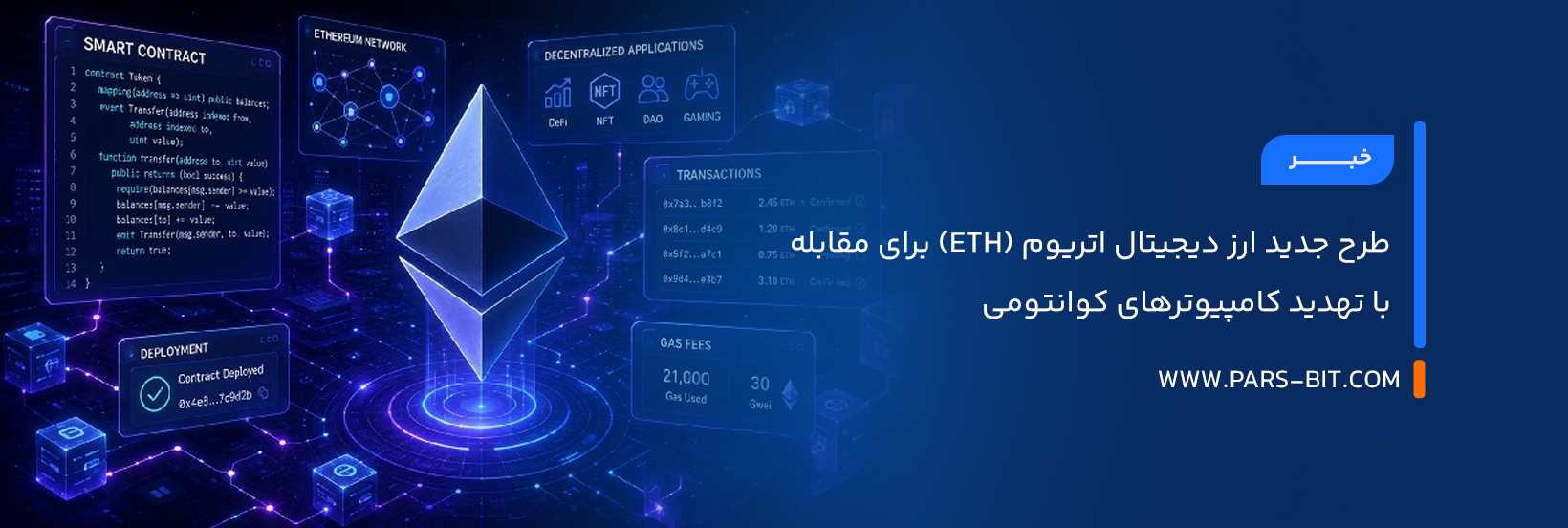 طرح جدید ارز دیجیتال اتریوم (ETH) برای مقابله با تهدید کامپیوترهای کوانتومی