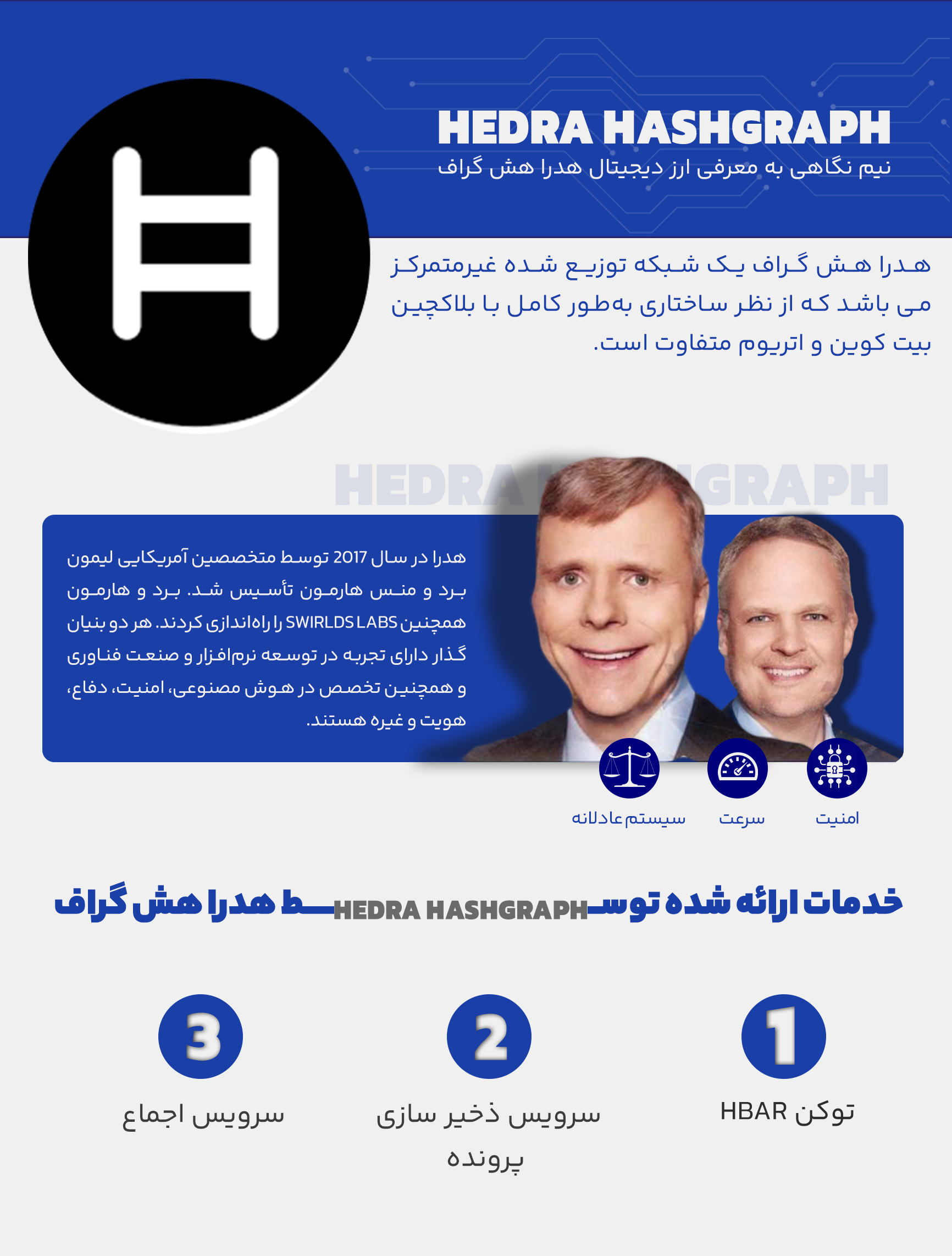 نیم نگاهی به اینفوگرافیک ارز دیجیتال هدرا هش گراف